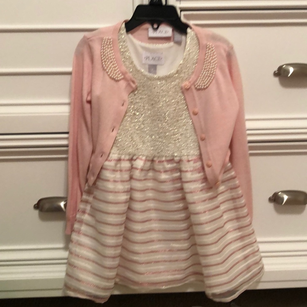 Formal Kids Dress with Sweater